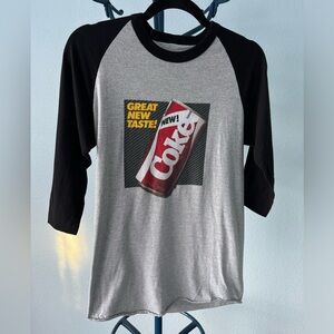 Coca-Cola Baseball 3/4 Sleeve T Shirt (Stranger Things) WOMEN’S CLOSEOUT